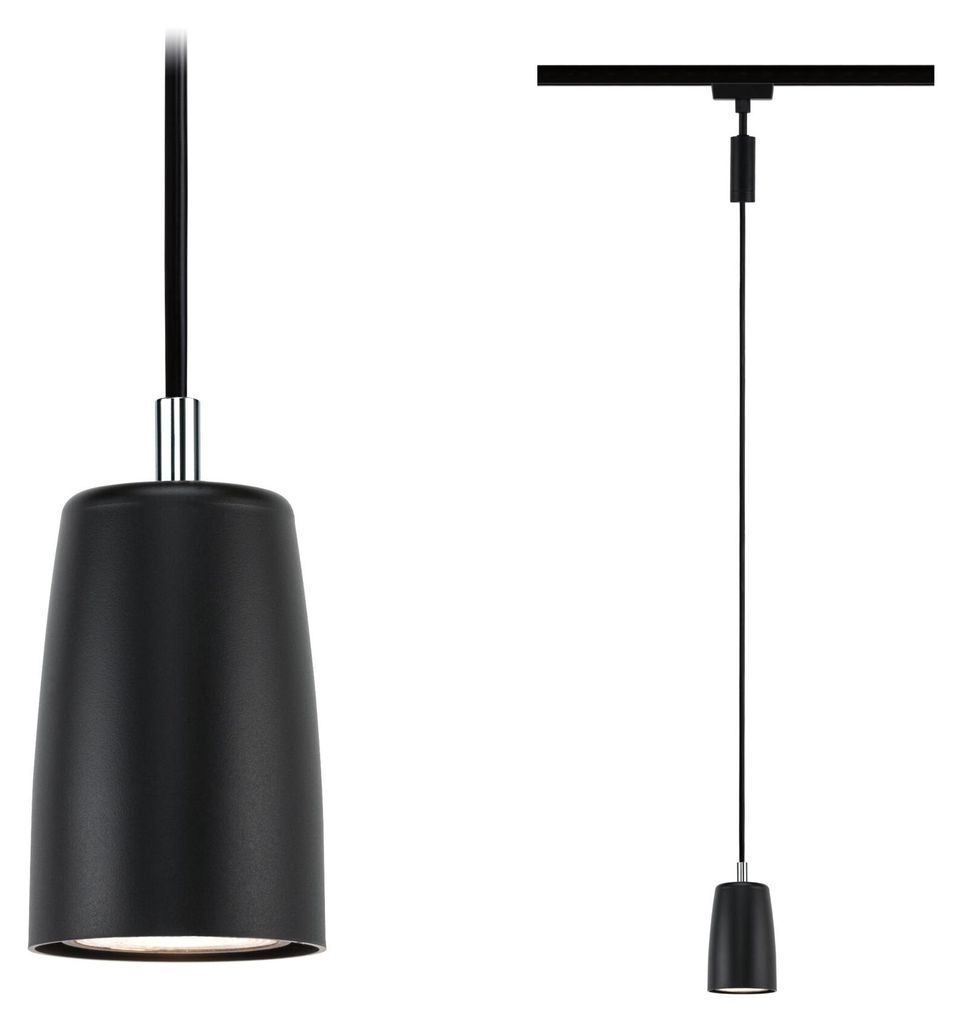 URail Pendel Cover GU10 max. 10W dimmbar 230V Schwarz matt