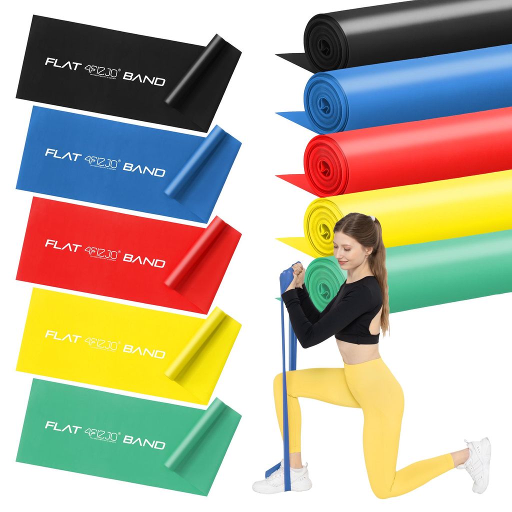 4FIZJO FLAT BAND, 2 m, 5er-Set, Latexbänder, Produktbild 