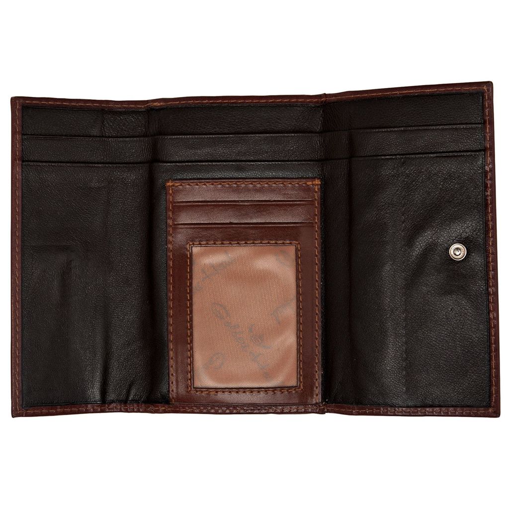 Golden Head Polo RFID Protect French Coin Purse Wallet Nero