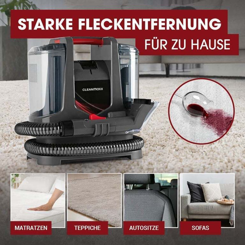 CLEANmaxx Polster- und Teppichreiniger effiziente Reinigung