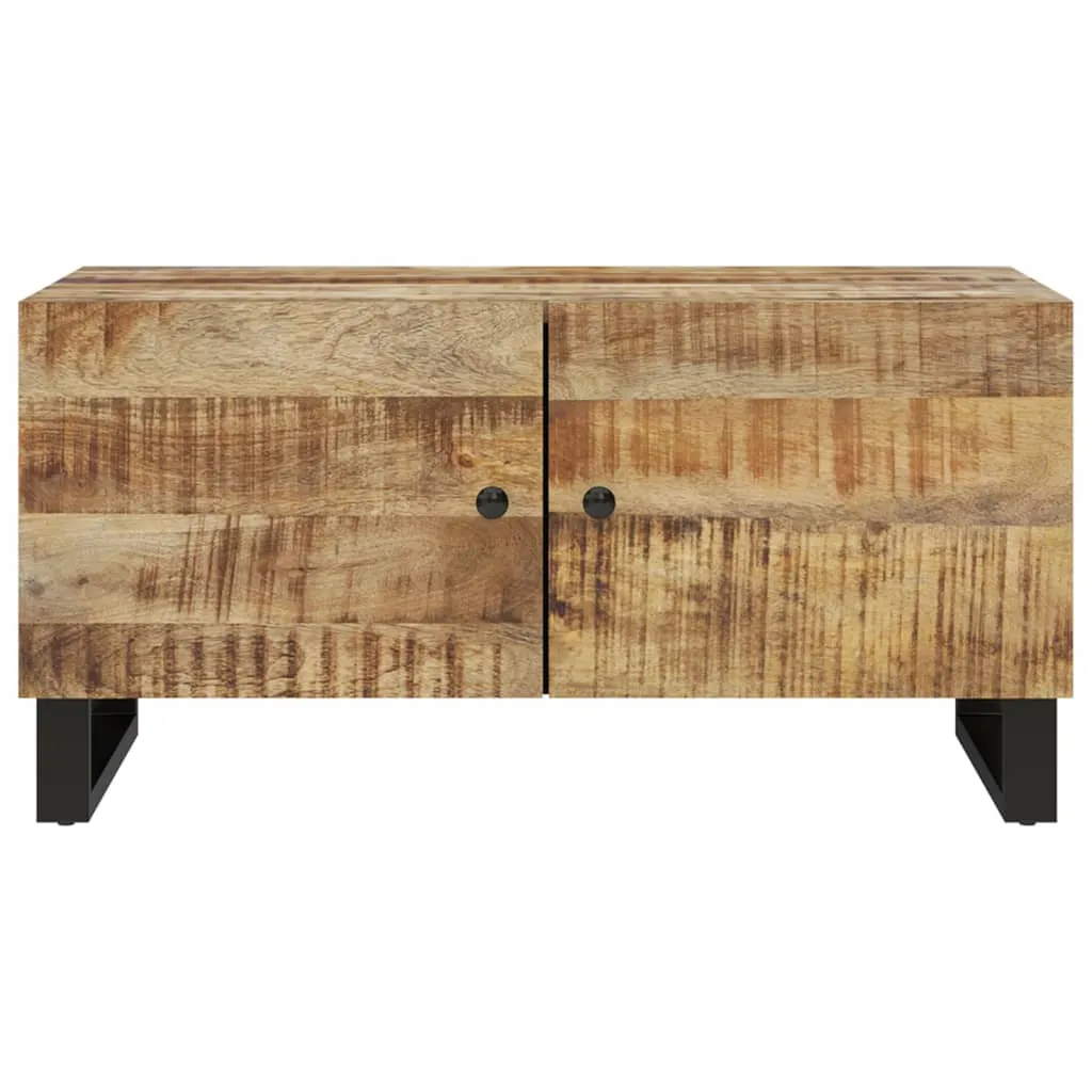 Table basse de salon bois massif 80x50 cm idéale pour petits espaces