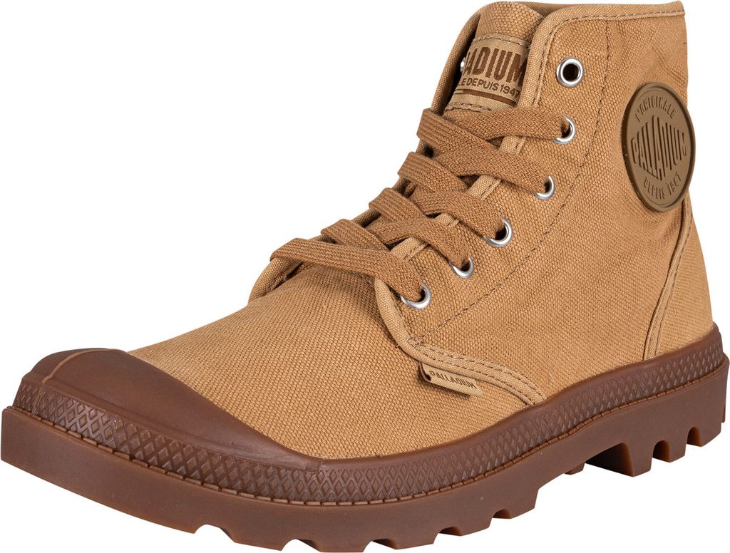 Palladium Pampa Hi Herren Schnürung Gewaschene Le wand Stiefelette Sand – 6 UK - 39.5 EU - 7 US / Sand