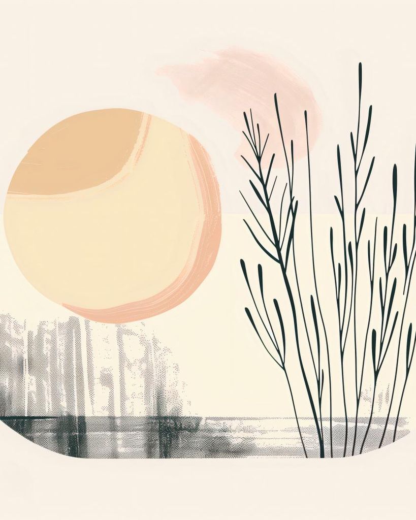 Poster 40x50cm Pastelliger Morgen