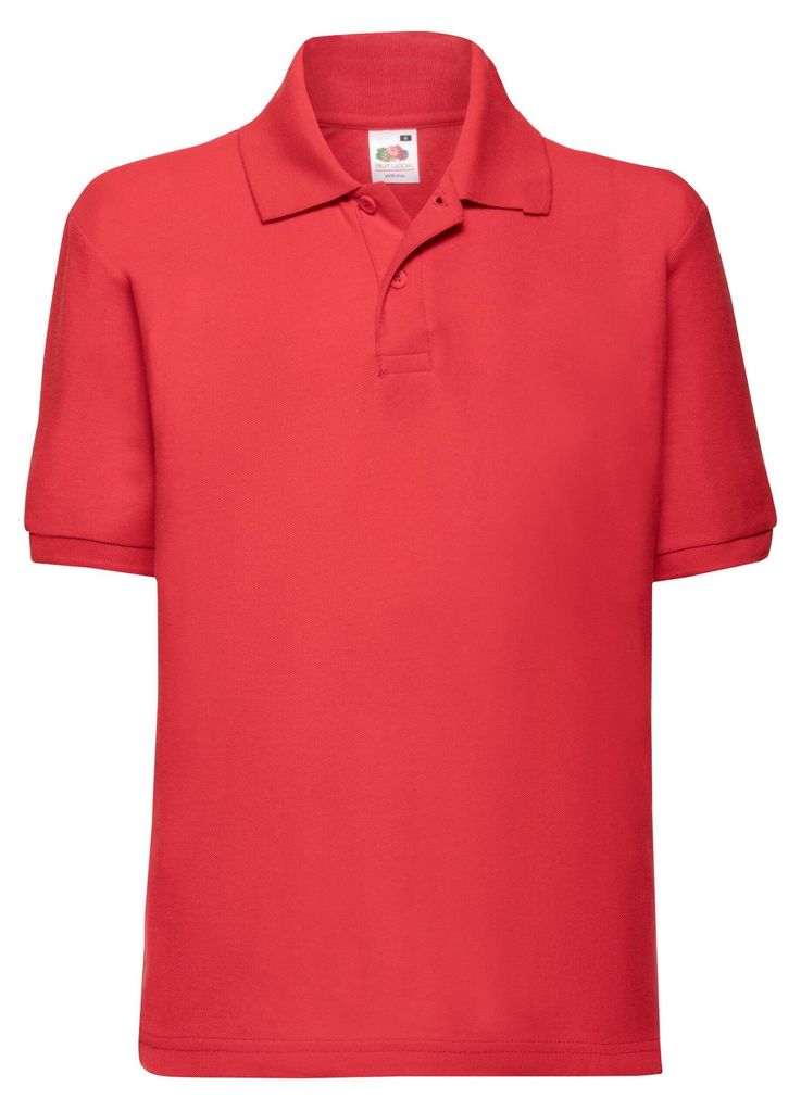 Fruit of the Loom - "65/35" Poloshirt für Kinder LT1880 (152-158) (Rot)