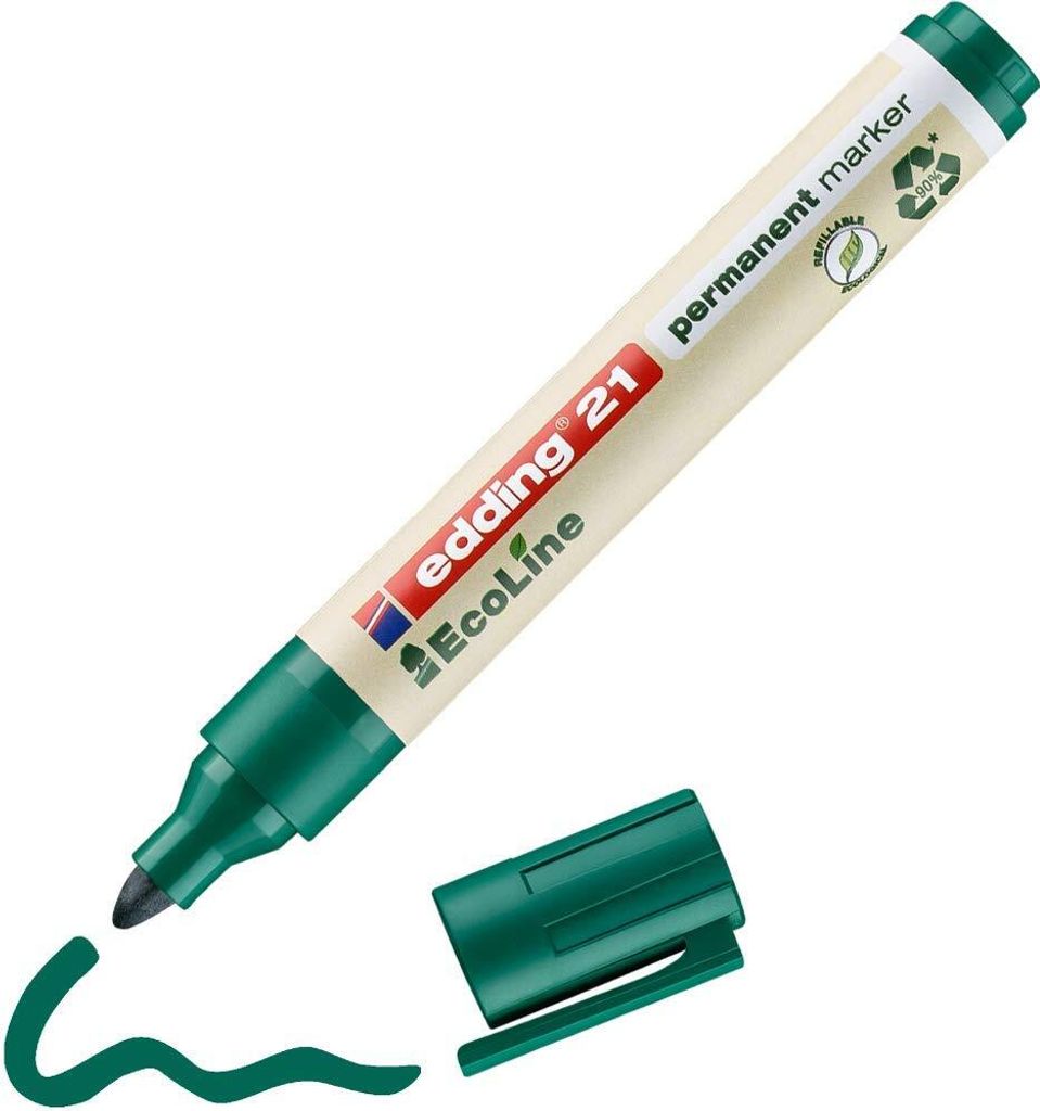 Edding EcoLine 21, Grün, Mehrfarbig, Kunststoff, 1,5 mm, 3 Produktbild 