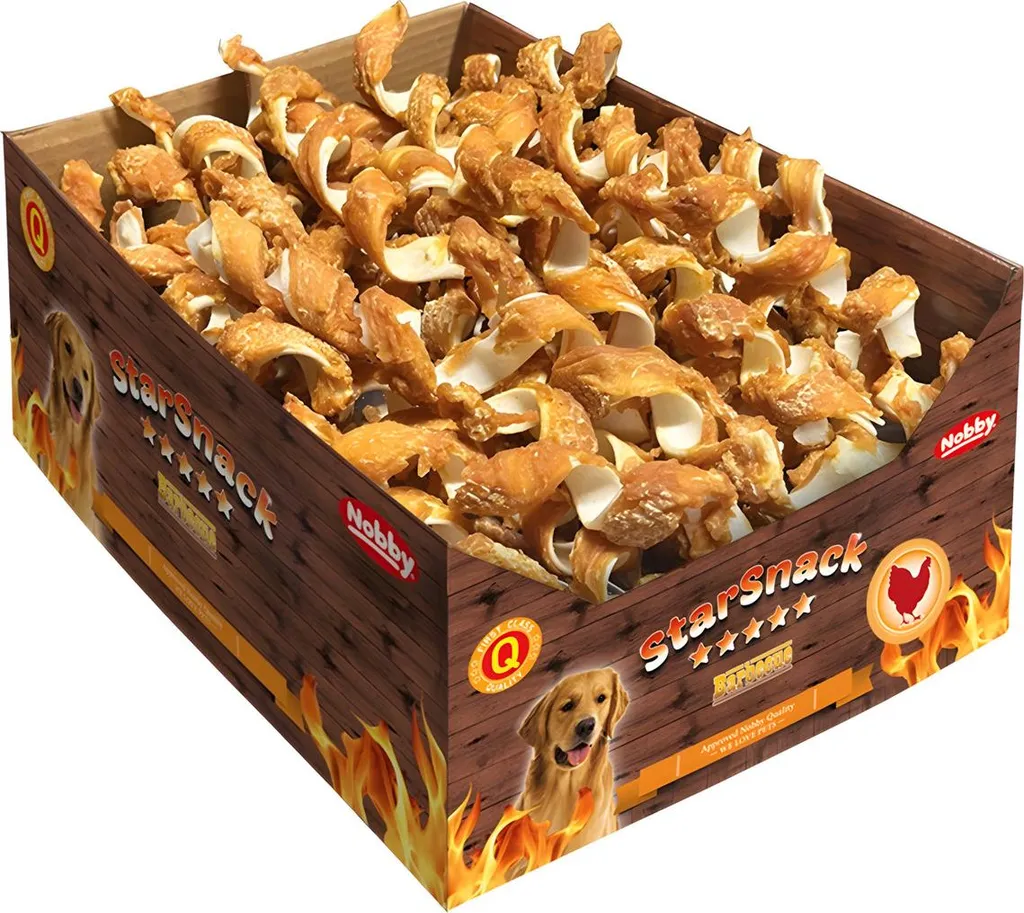 Friandise Nobby StarSnack Barbecue Chicken Spiral chien de 16 cm 84 pc