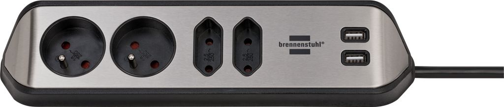 brennenstuhl®estilo Listwa zasilająca narożna 4 gniazda + Zdjęcie produktu 