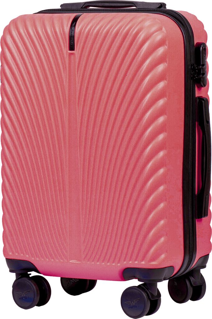 WINGS SWAN Handgepäck Koffer 20" Dirty Pink ABS+ mit Zahlenschloss