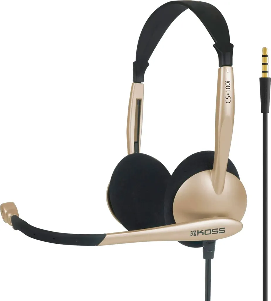 Koss CS100i Cuffie Beige: Audio Top per Chiamate e Didattica Online