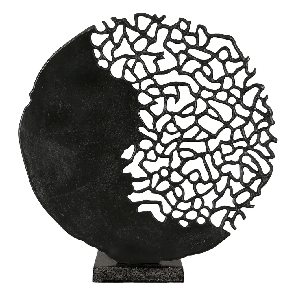 Sculpture Osaka Gilde Aluminium Noir : Décoration Design H44 cm