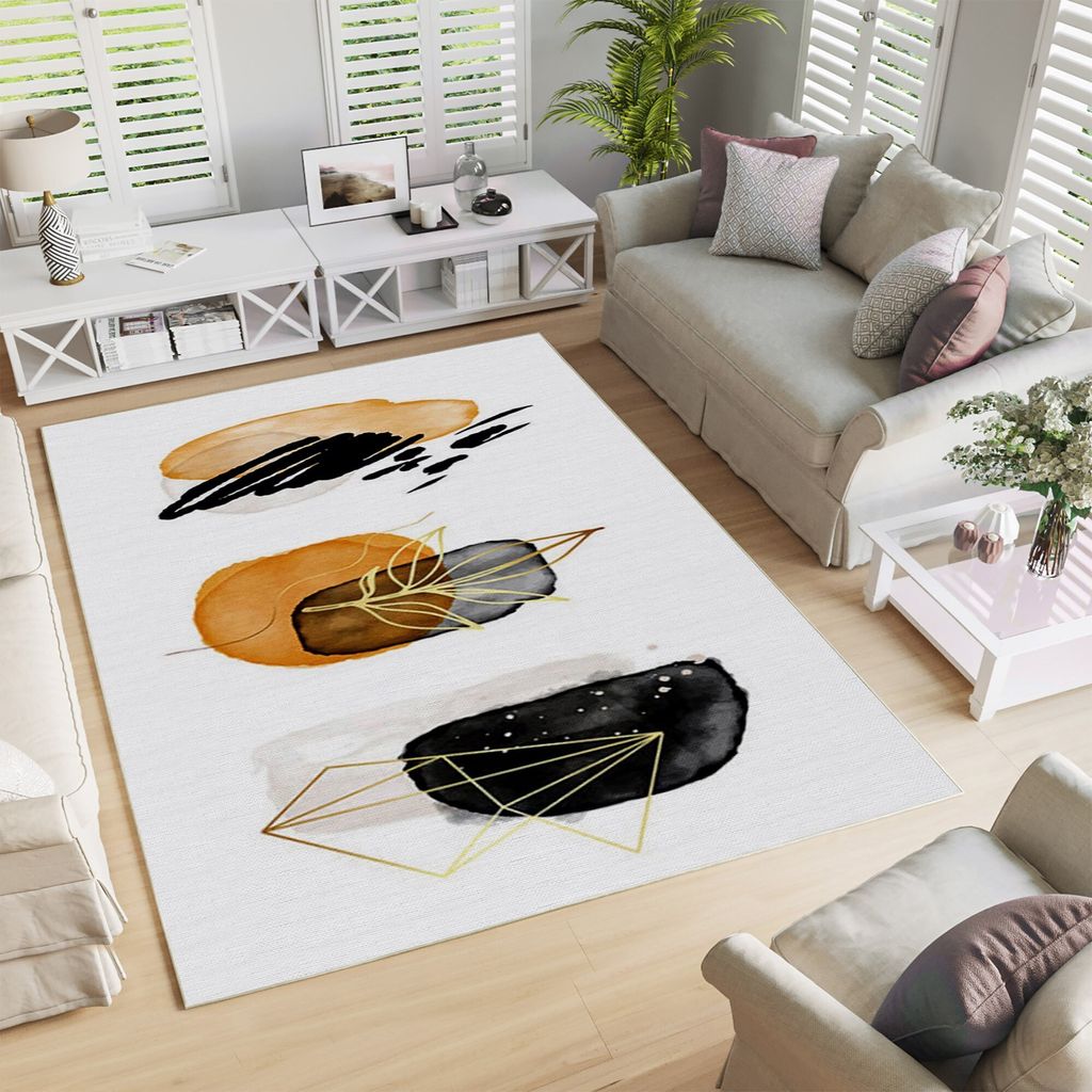 Conceptum Hypnose, Woopamuk330, Teppich (80 x 150), 70 % BAUMWOLLE / 30 % POLYESTER, Weiß, 80 x 150 cm
