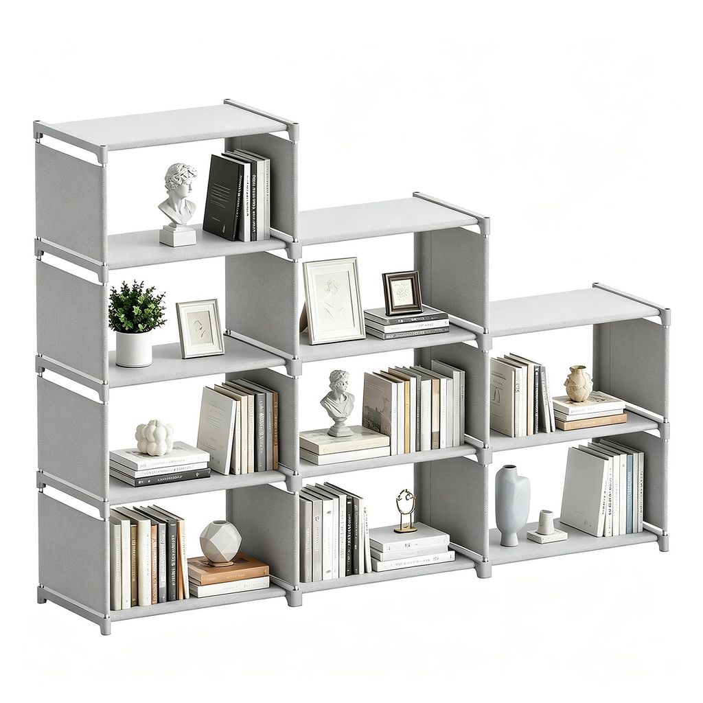 Verdego Bücherregal, Trapezförmig, 9 Fächer Produktbild 