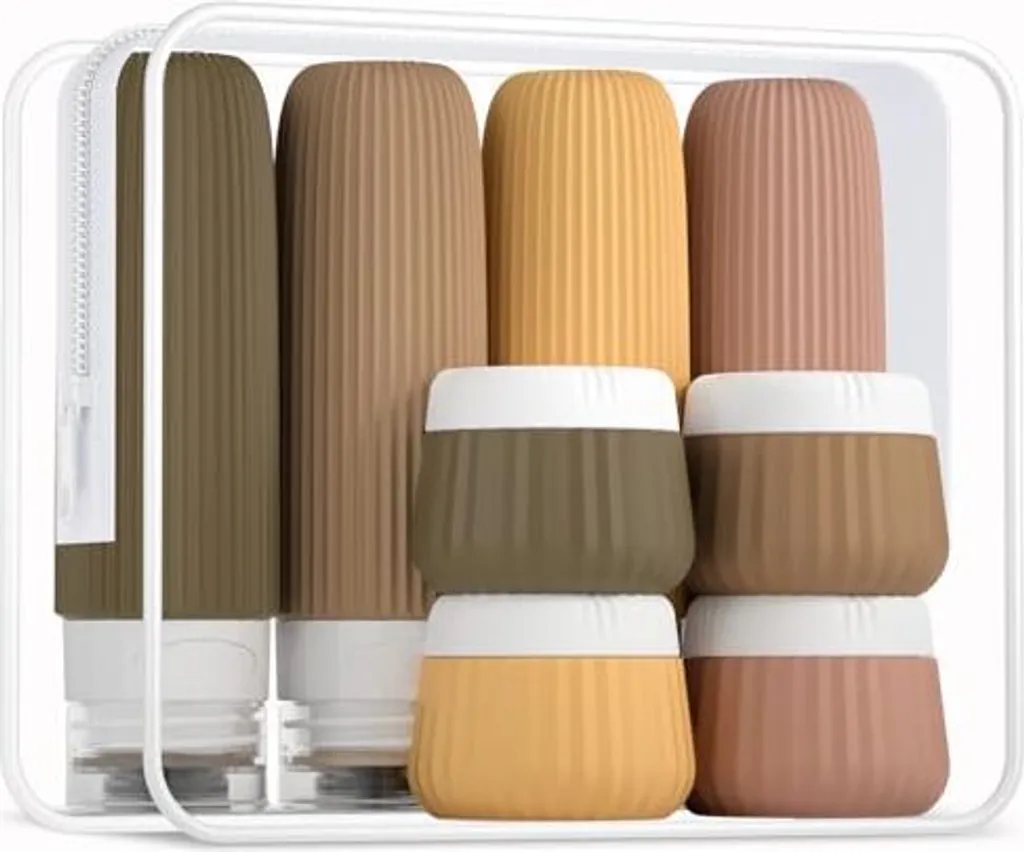 Kit Viaggio Gemice 90ml: Contenitori Silicone TSA per Smart Travel