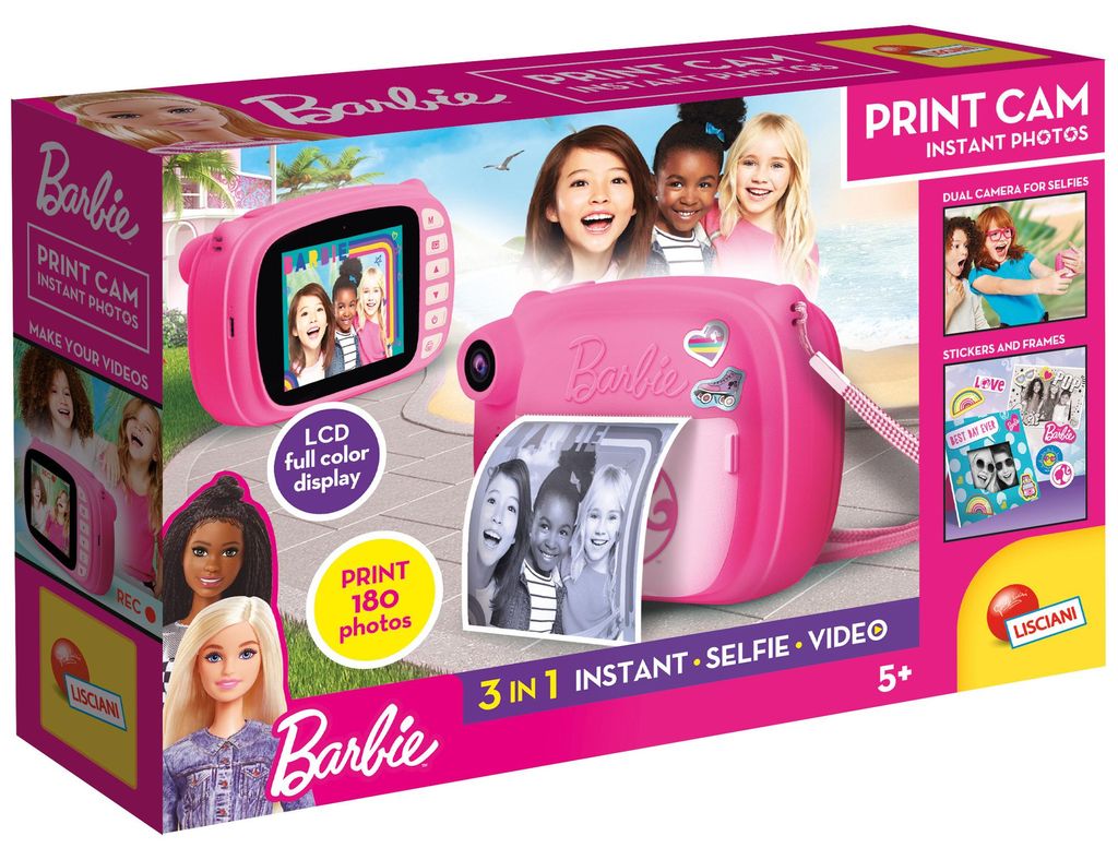 Lisciani 97050 - Barbie Print Cam Sofortbildkamera Kamera Produktbild 