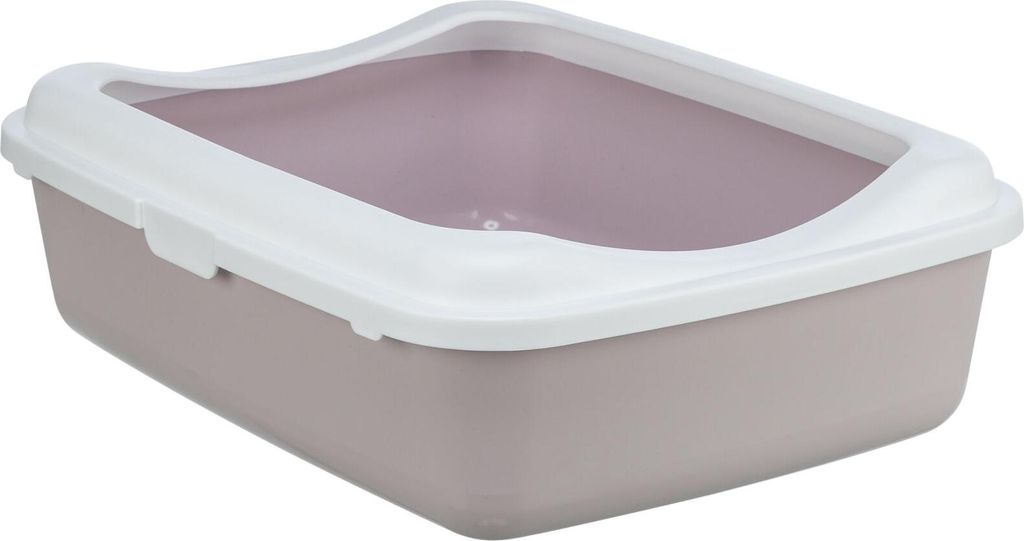 TRIXIE Katzentoilette Classic - flieder/weiß - 37 × 15 × 48 Produktbild 