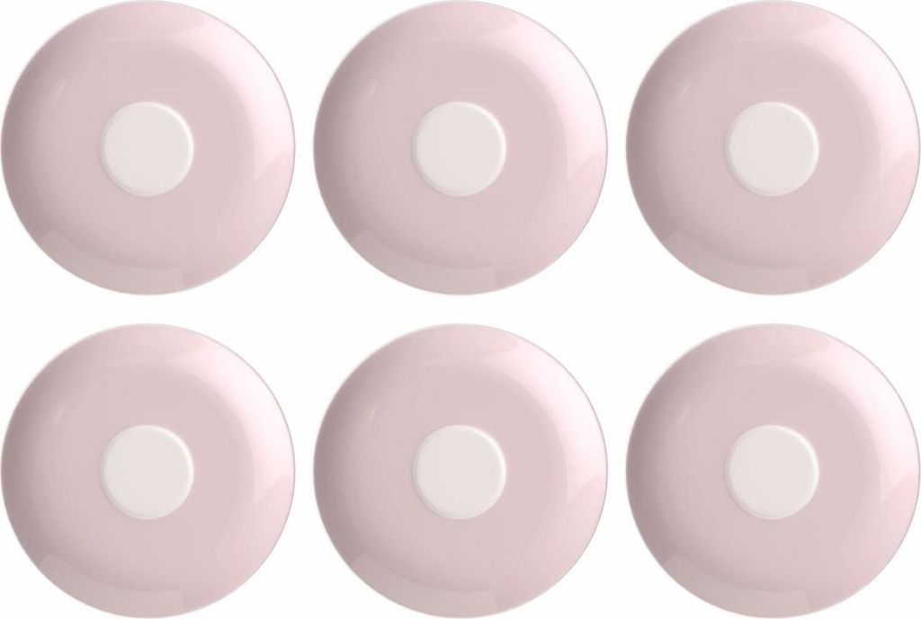 Villeroy & Boch Rose Garden Frühstücksuntertasse 6er Set rosa D.17cm