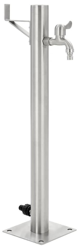 Zahradní vodní sloup – kulatý, 65 cm – nerezová ocel 304 – Obrázek produktu 