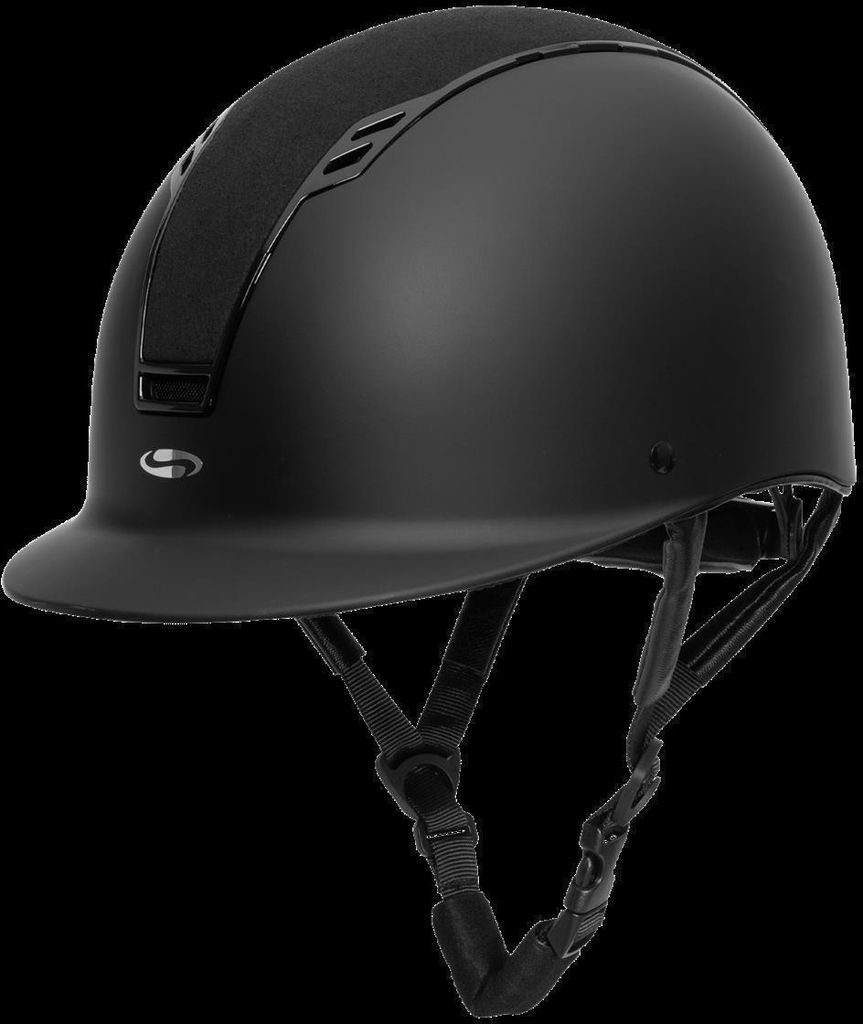 SWING Reithelm H22, schwarz matt/velvet, 59 - 61 cm