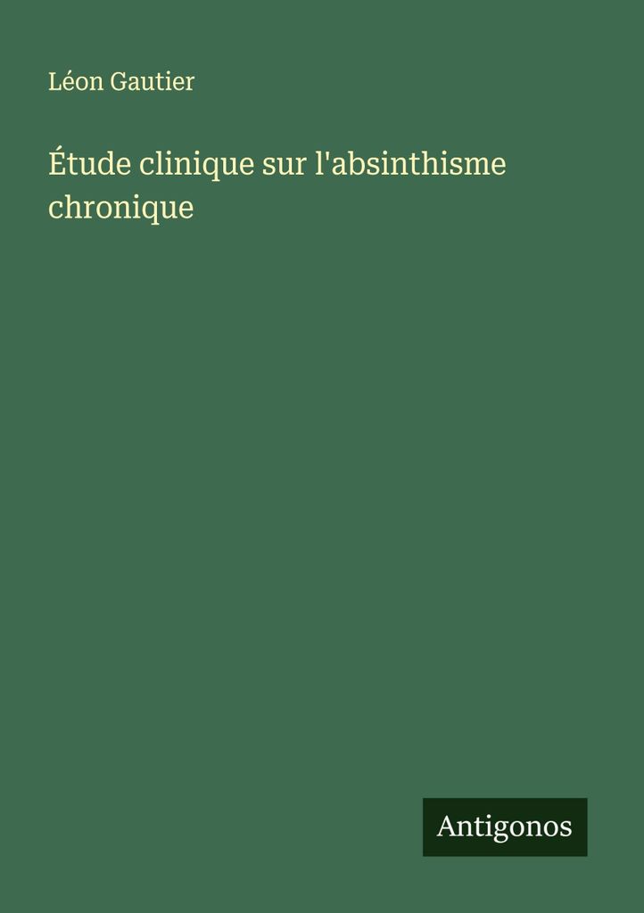 Klinische Studie zu chronischem Absinthismus