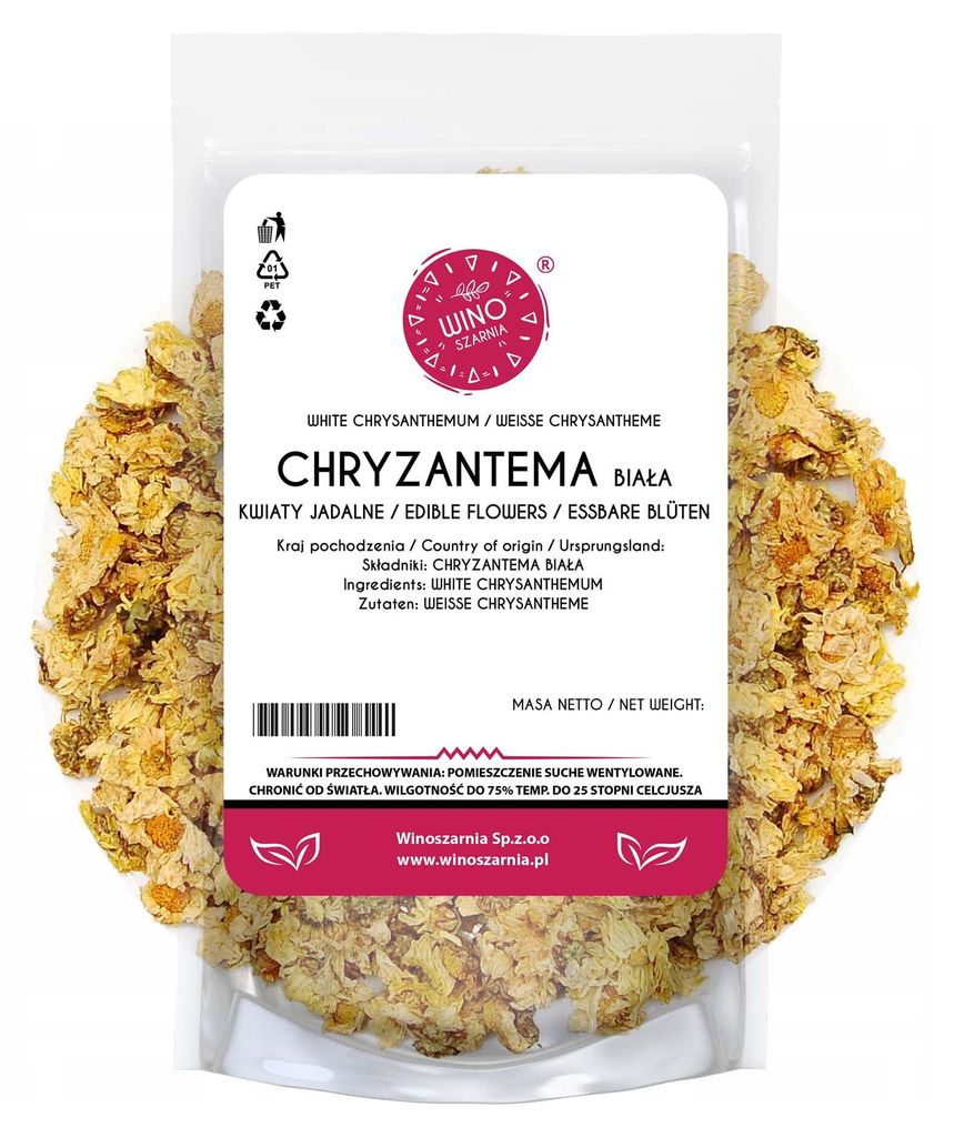 Jedlé kvety, biele kvety chryzantémy – 1 kg Obrázok produktu 