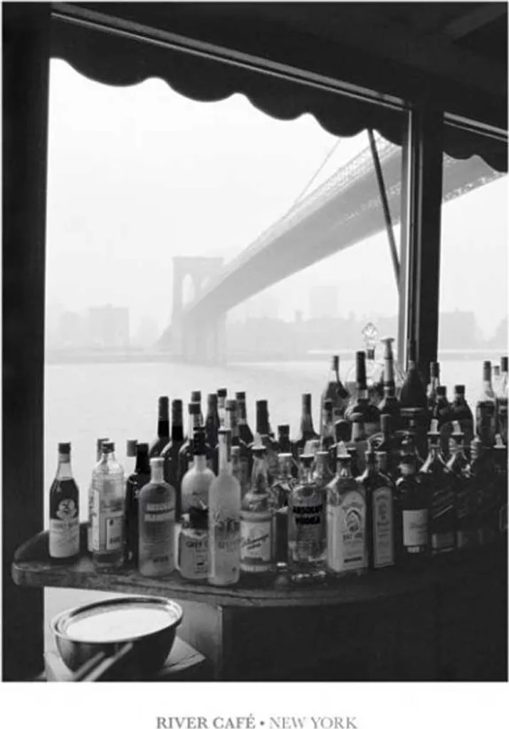 Poster New York River Cafe 61x91,5 cm - Stampa su Carta Rinforzata