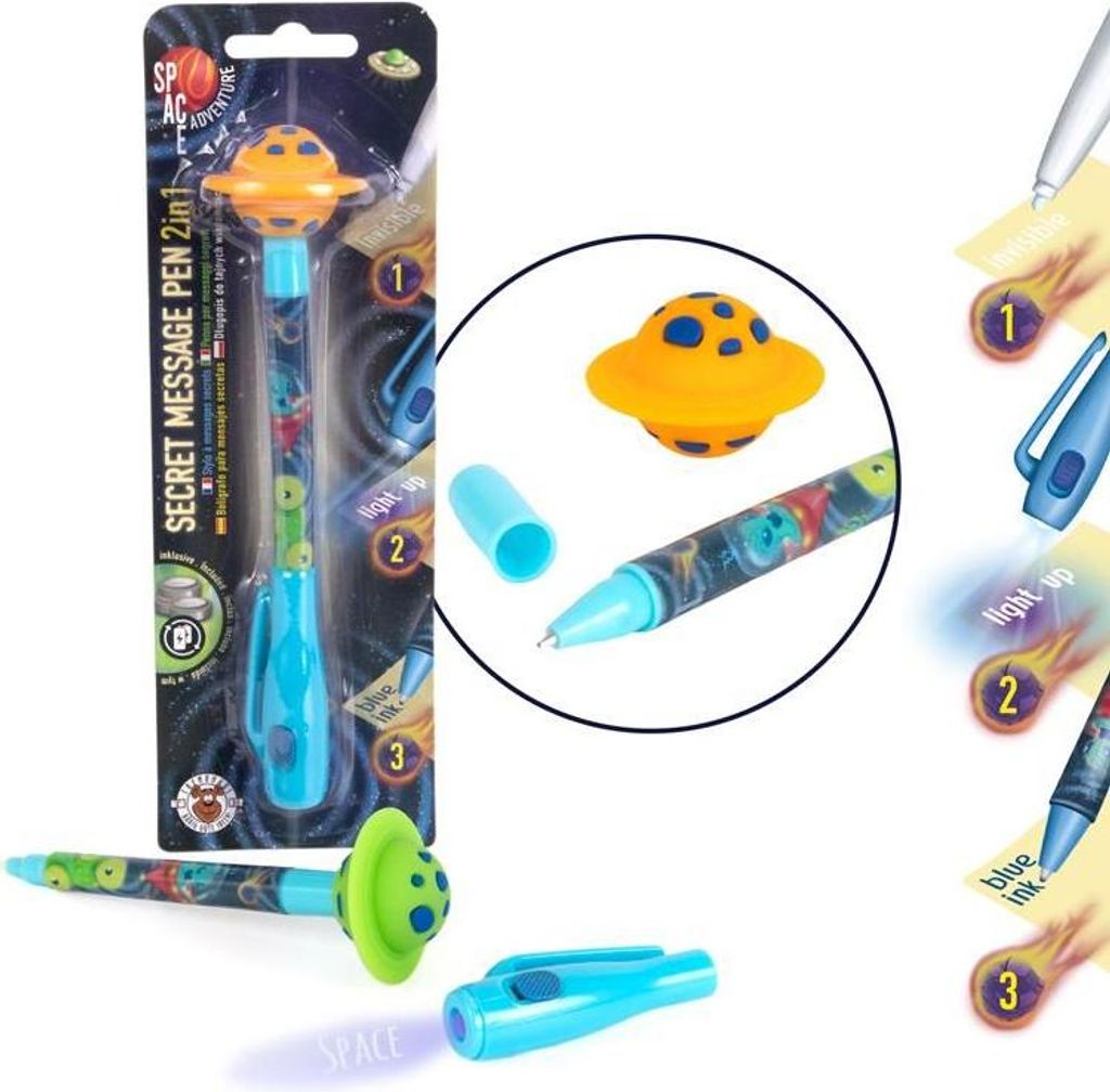 Trendhaus - SPACE ADVENTURE Secret Message Pen mit Kugelschreiber