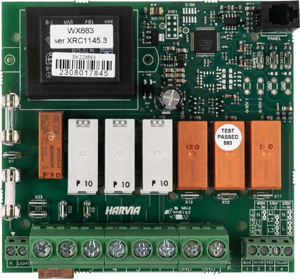 Pieza de repuesto: placa eléctrica Harvia para XE / XW Imagen del producto 