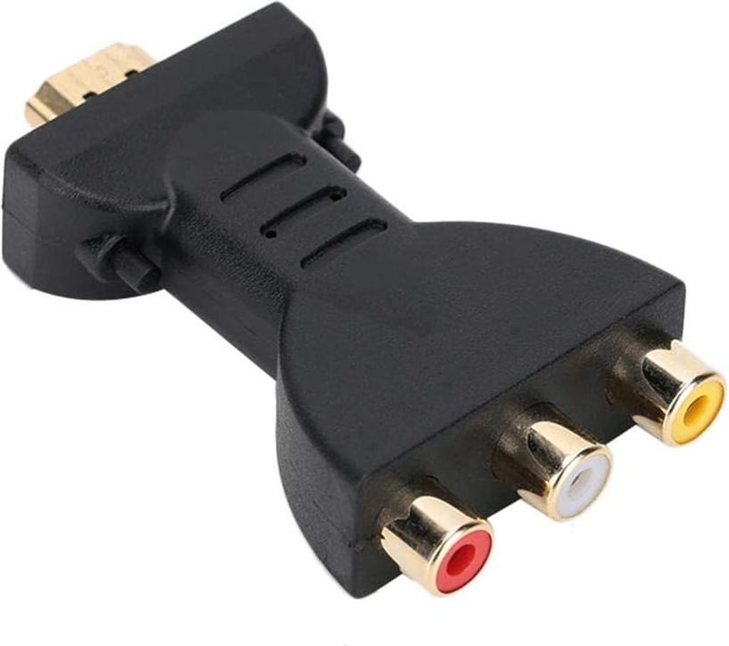 Convertisseur vidéo Audio-HDMI vers RVB pour convertisseur de composant RCA Adaptateur de synchronisation Audio et vidéo 1080P