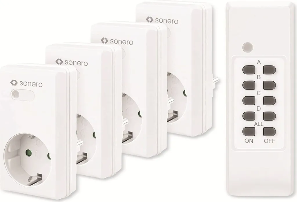 Pack de Prises Connectées Radio Sonero S-RCS204 pour Maison Intérieure