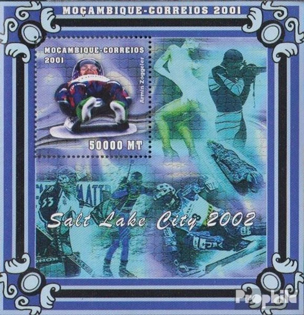 Briefmarken Mosambik 2001 Mi Block90 postfrisch Olympische Produktbild 