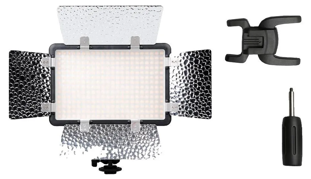 Éclairage vidéo LED avec température réglable et télécommande sans fil Kit 1