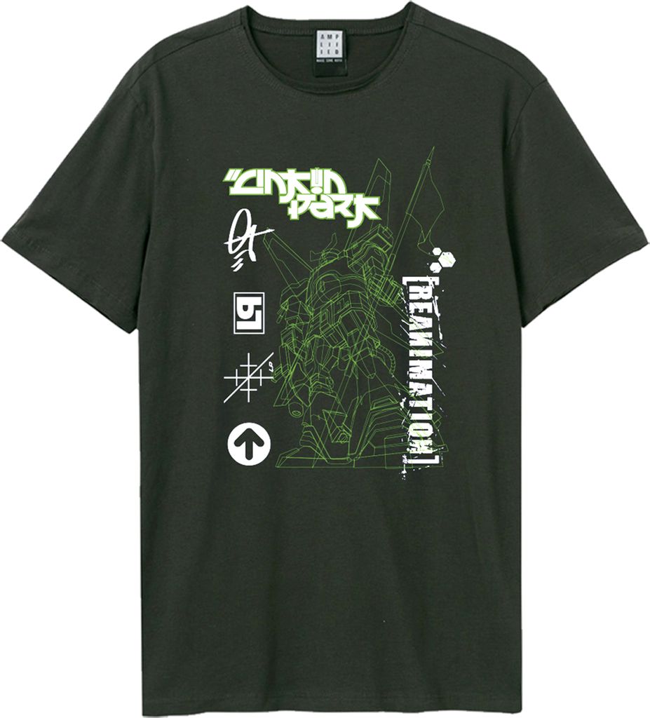 Amplified - "Reanimation" T-Shirt für Herren/Damen Uni GD2357 (S) (Holzkohle)