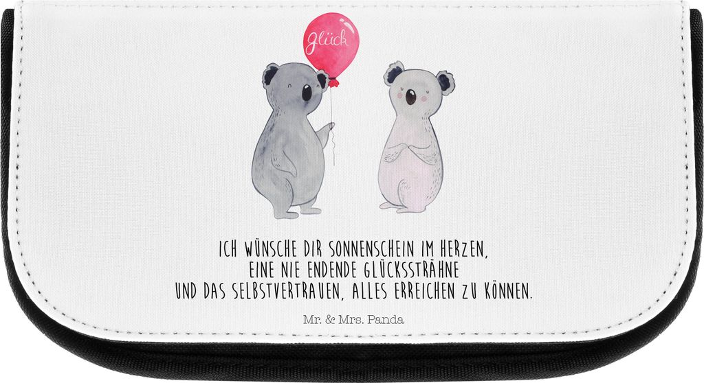 Mr. & Mrs. Panda Make-Up Tasche Koala Luftballon - Weiß - Geschenk, Kosmetiktasche, kulturtäschchen, Kulturbeutel, Organizer, Party, kosmetiktäs...