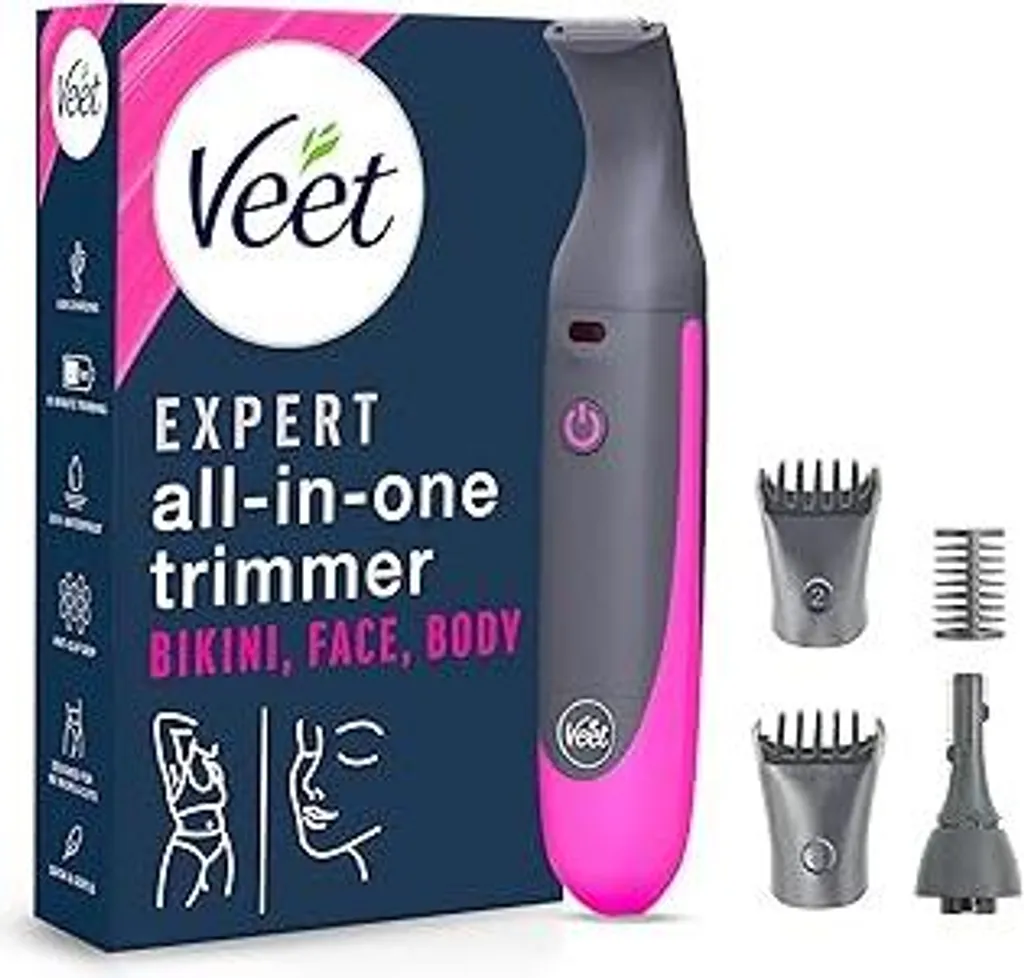 Veet Expert All-In-One Trimmer: Rasoio Intimo Donna Impermeabile 100%
