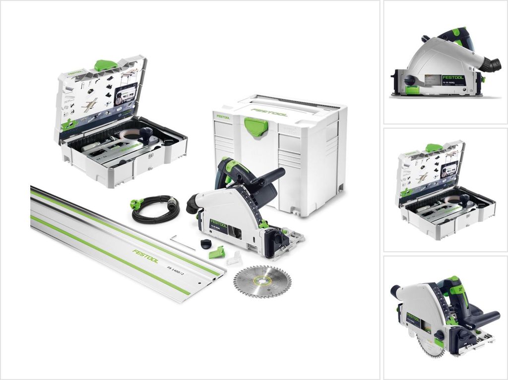 Festool TS 55 REBQ-PLUS-FS Tauchsäge 1200W 160 mm + Zubehör + Systainer ( 561580 )