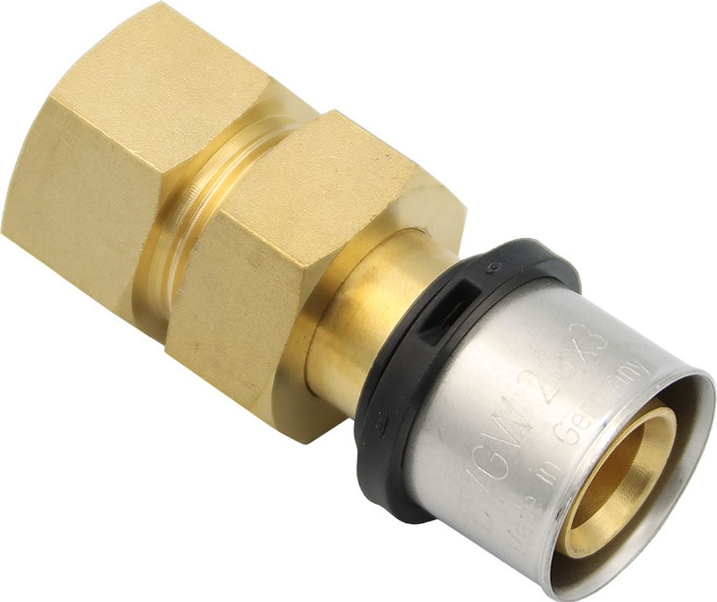 Pressfitting Verschraubung 26x3 mm 3/4 Zoll IG TH Kontur Verbundrohr
