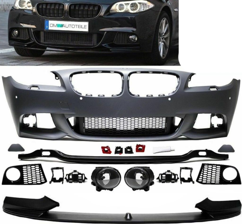 Sport-Performance Stoßstange vorne + Spoiler vorne passt für BMW F10 F11 M-Paket