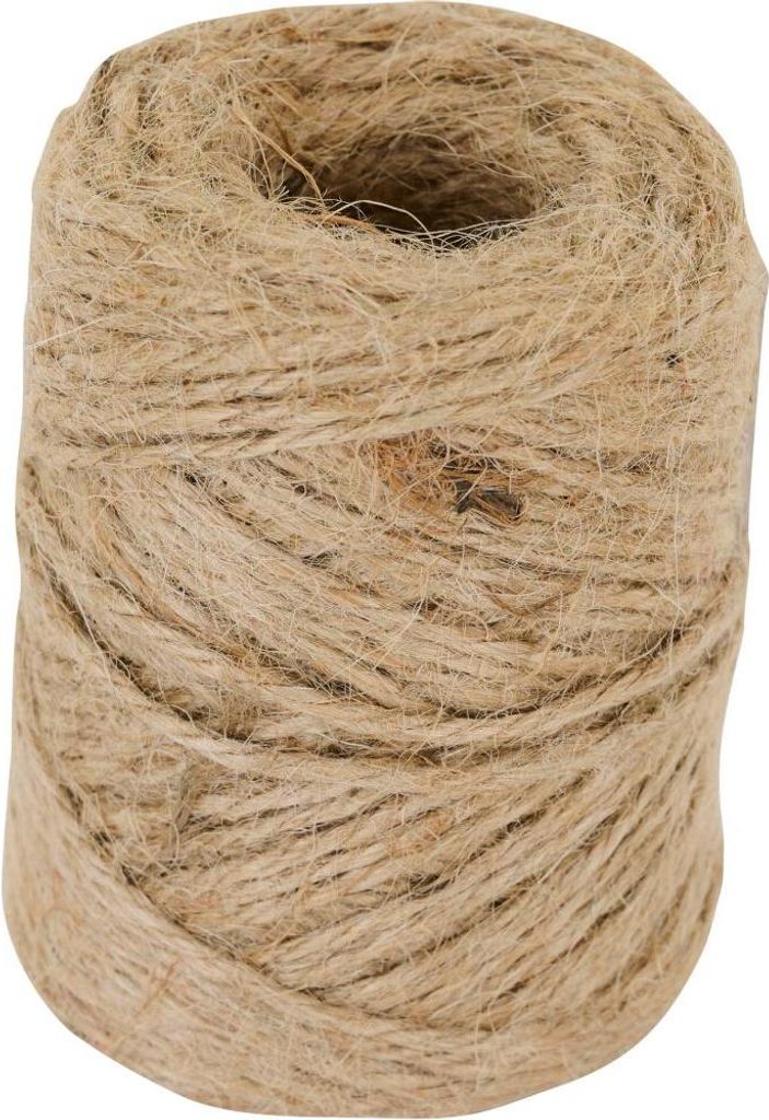 Jute Garn, Länge: 50 m, Breite: 3 mm, natur Produktbild 