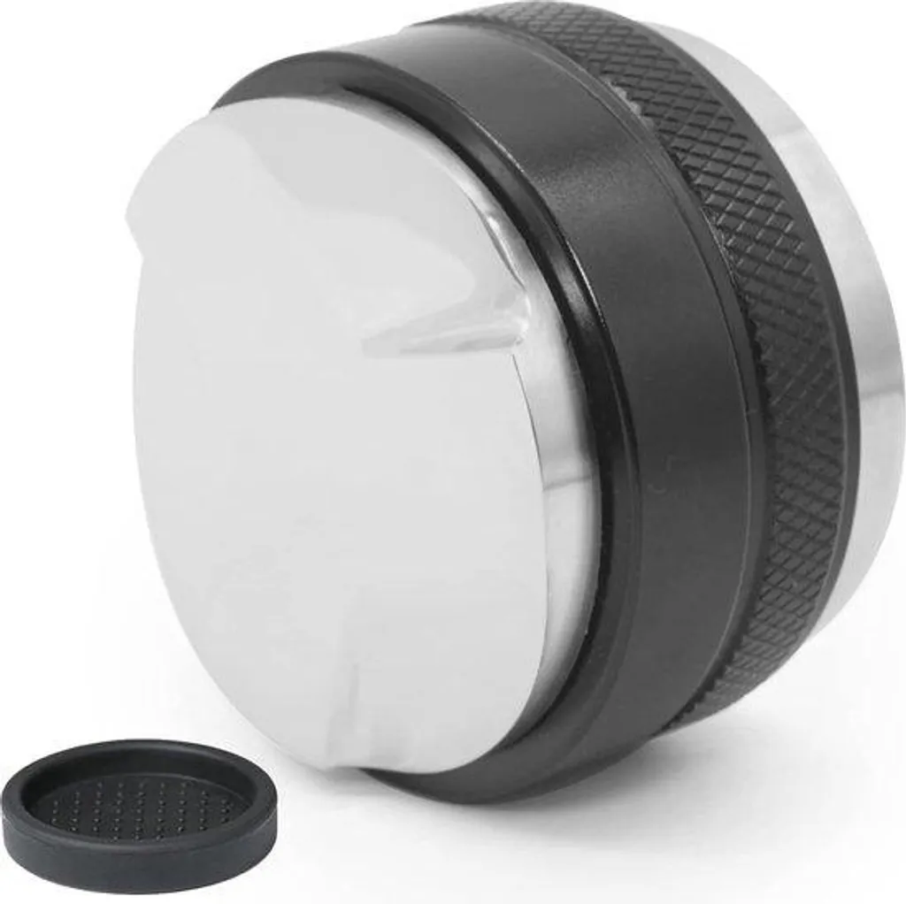 Kit de dosage et tassage café 53mm avec distributeur double tête inox