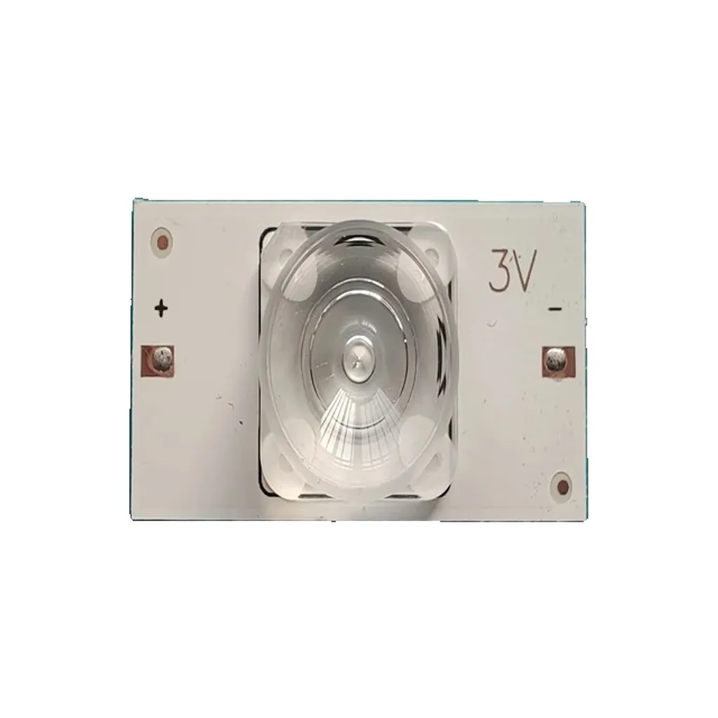 Kit 100 Pezzi LED Retroilluminazione 3V Lente Quadrata per Riparazione TV