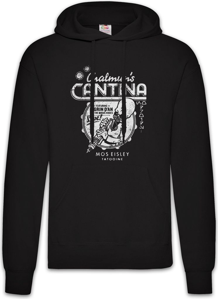 Urban Backwoods Chalmun's Cantina Vintage II, Herren Hoodie, Farbe: Schwarz, Größe: M