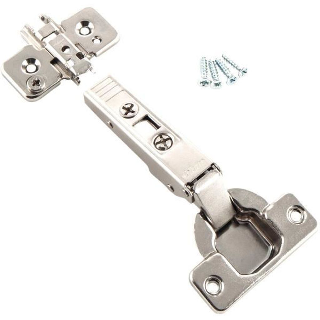 BLUM Blum Clip Top Möbelscharnier Eckanschlag 107° Feder SB-2 Polybeutel, silber, 10-21427