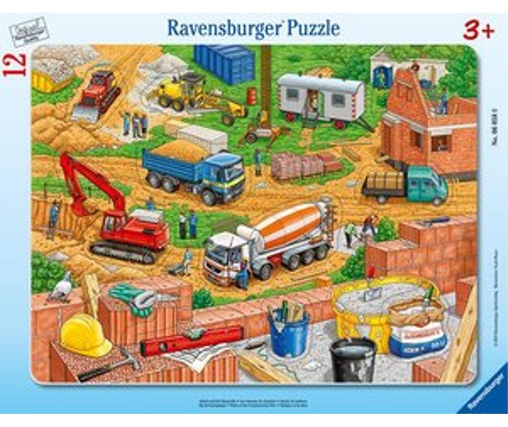 12 Teile Ravensburger Kinder Rahmen Puzzle Arbeit auf der Produktbild 