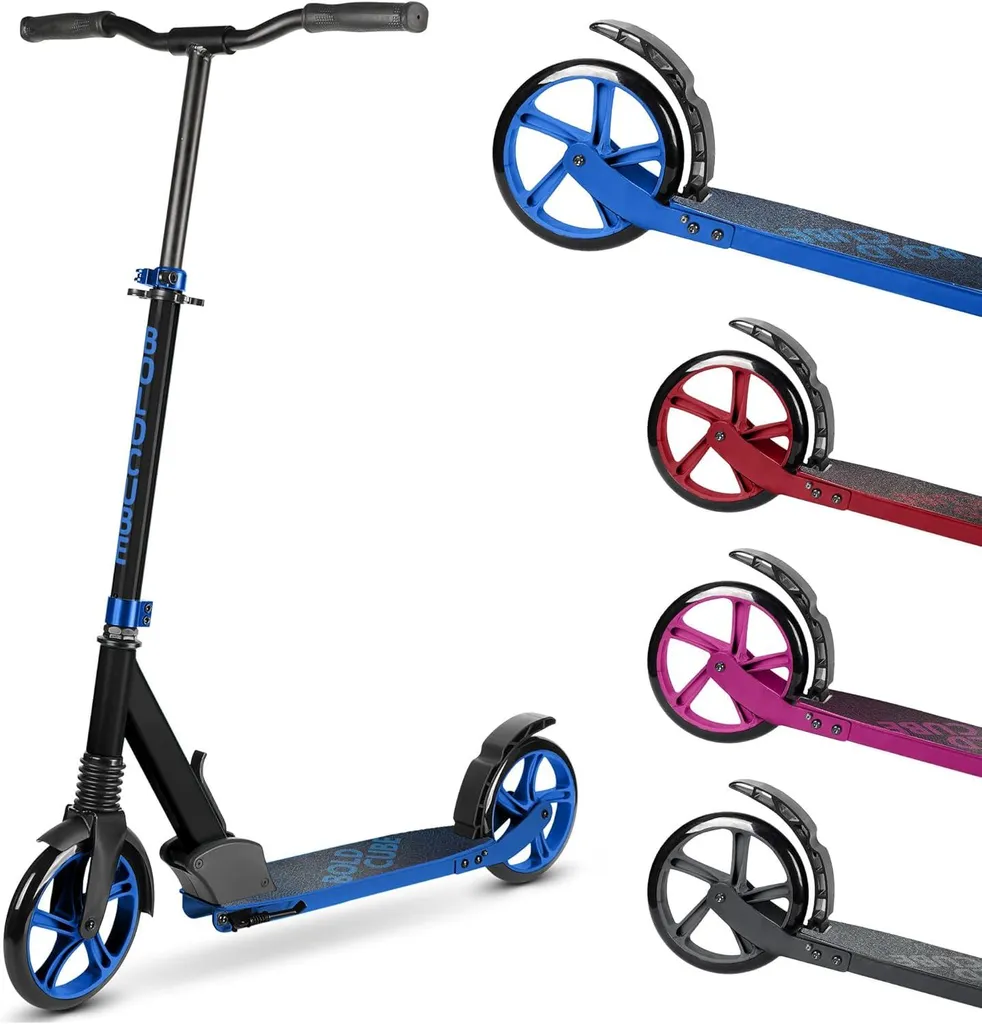 Trottinette Urbaine BOLDCUBE BIG Bleu Idéale pour Trajets Travail et Loisir