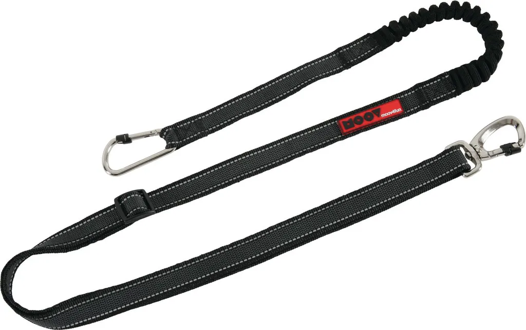 Laisse antichoc ZOLUX MOOV sport pour chien coloris noir et confort