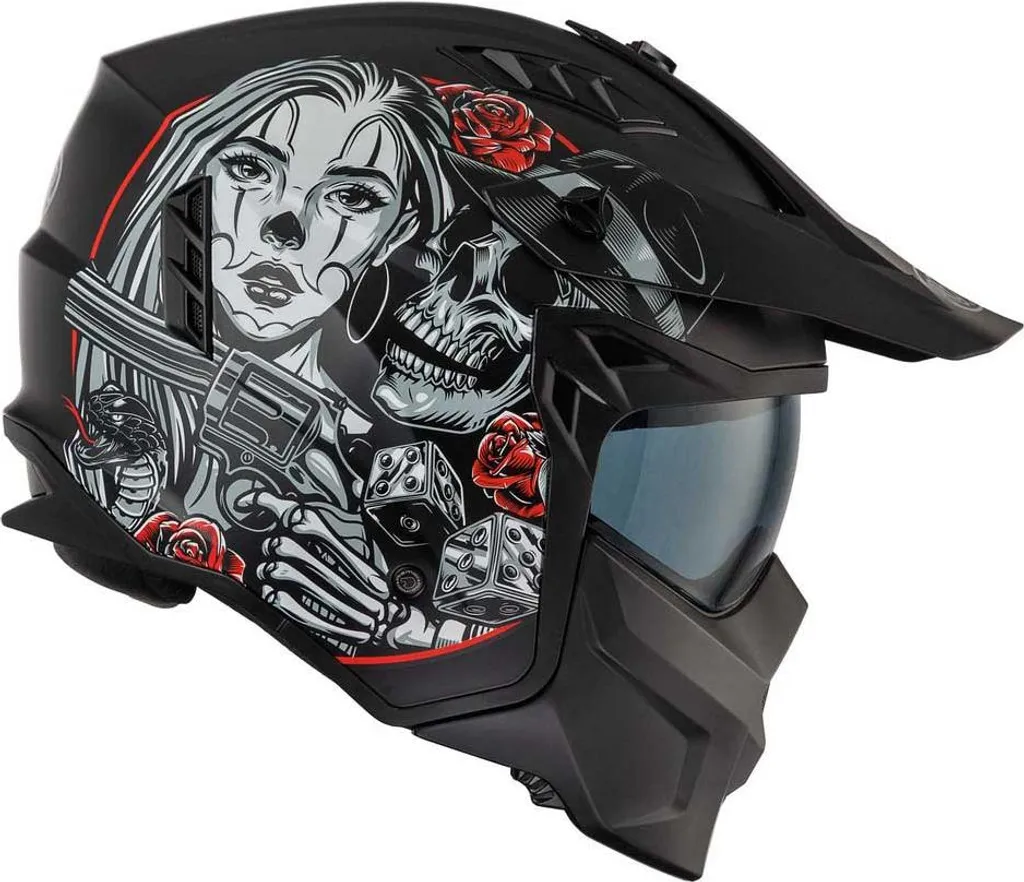 Casque modulable de moto Premier 25 Subverter pliable taille M - 8
