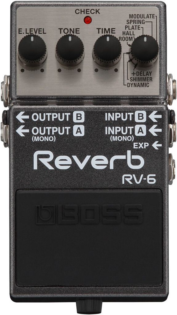 Boss RV-6 Reverb Pedal Studio-Hall