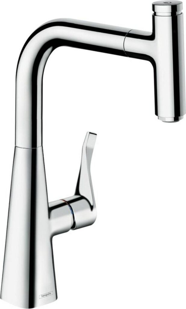 Einhebel-Küchenmischer 240 SELECT METRIS DN 15, mit s Box, Ausziehauslauf chrom chrom