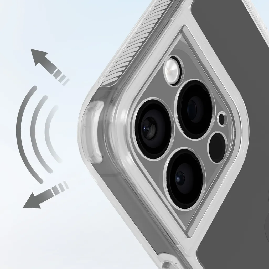 Avizar, Custodia protettiva per iPhone 16 Pro Max con angoli rinforzati, nero - 4