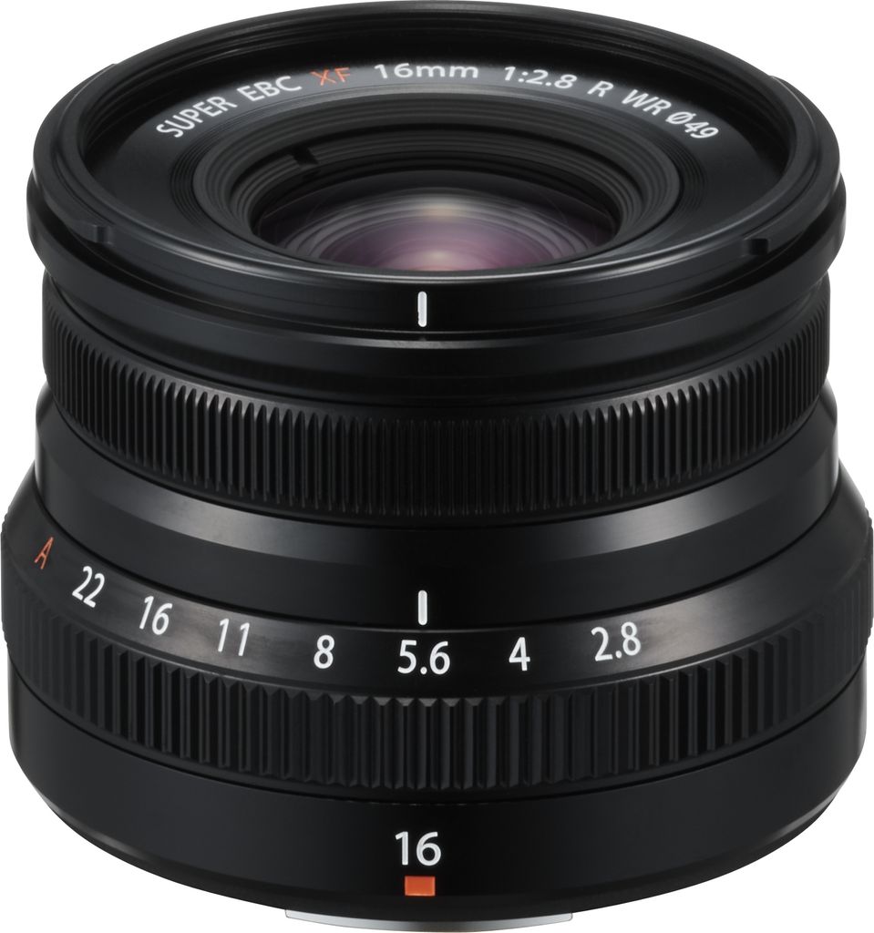 Fujifilm XF 16mm f 2 8 R WR - Zwart Productafbeelding 